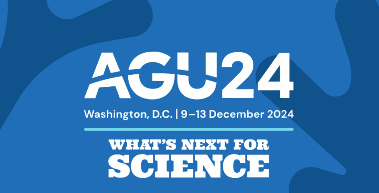 AGU24 Event Graphic AGU Washington D.C. 9-13 December 2024 What's Next for Science.