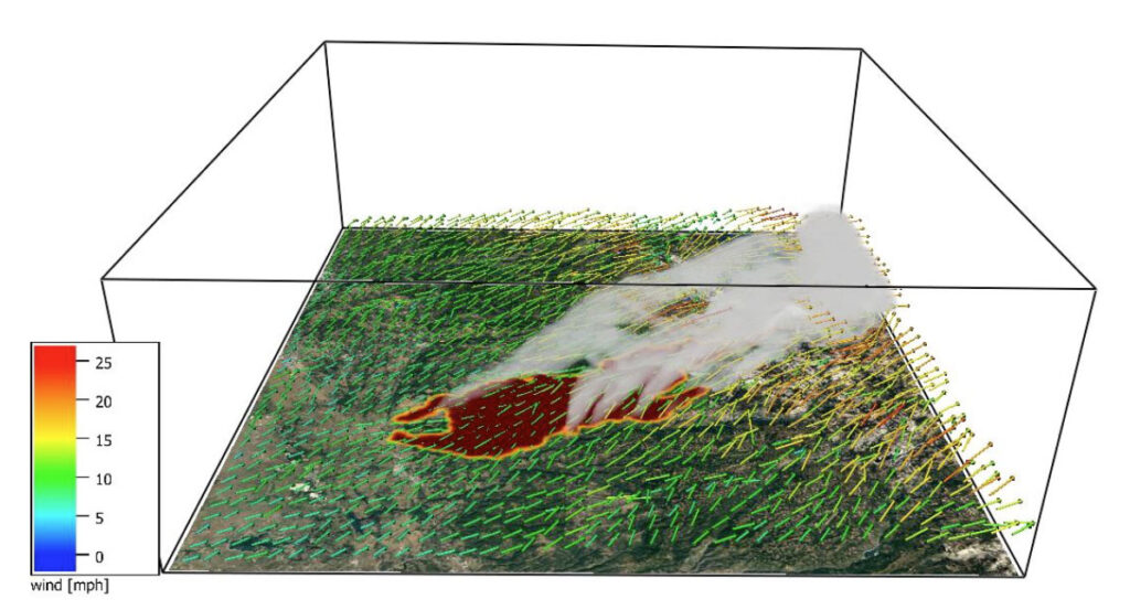 Caldor Fire Simulation