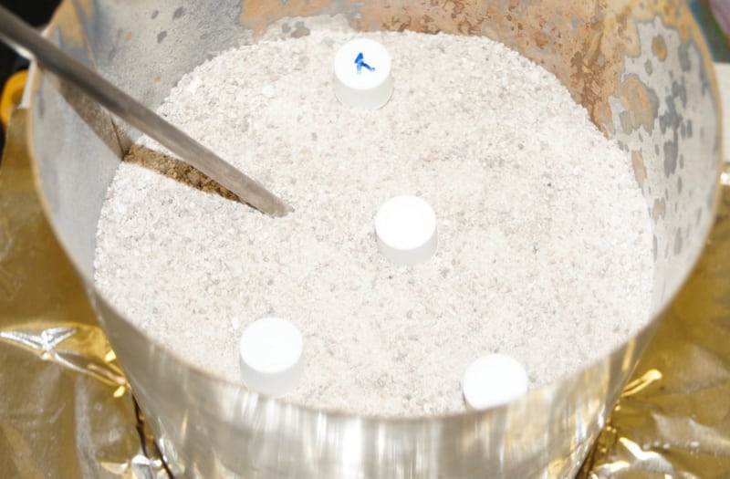 The sand band used to prepare hydrochar from microplastics. Credit: Erick Bandala/DRI
