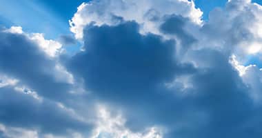 clouds in a blue sky