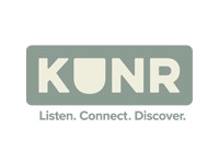 Logo for KUNR: Listen. Connect. Discover.