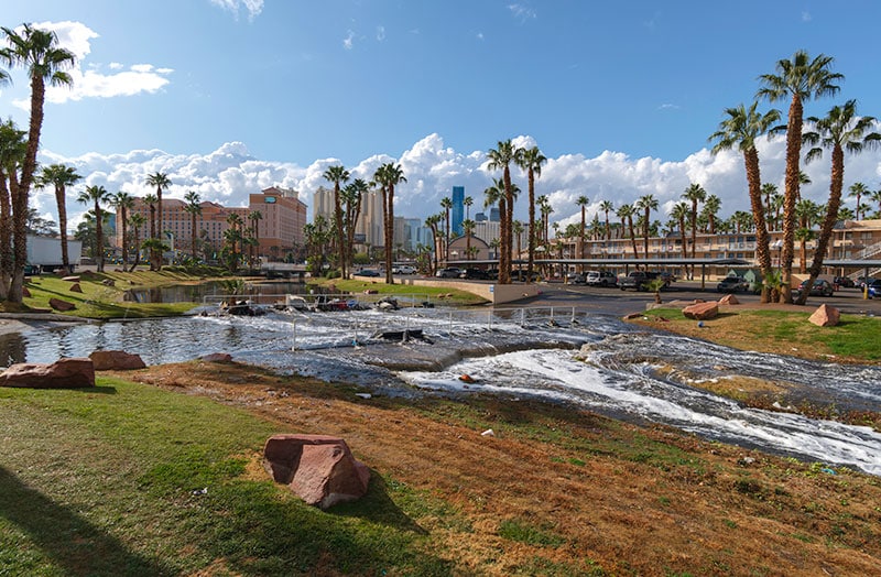 Las Vegas flooding street