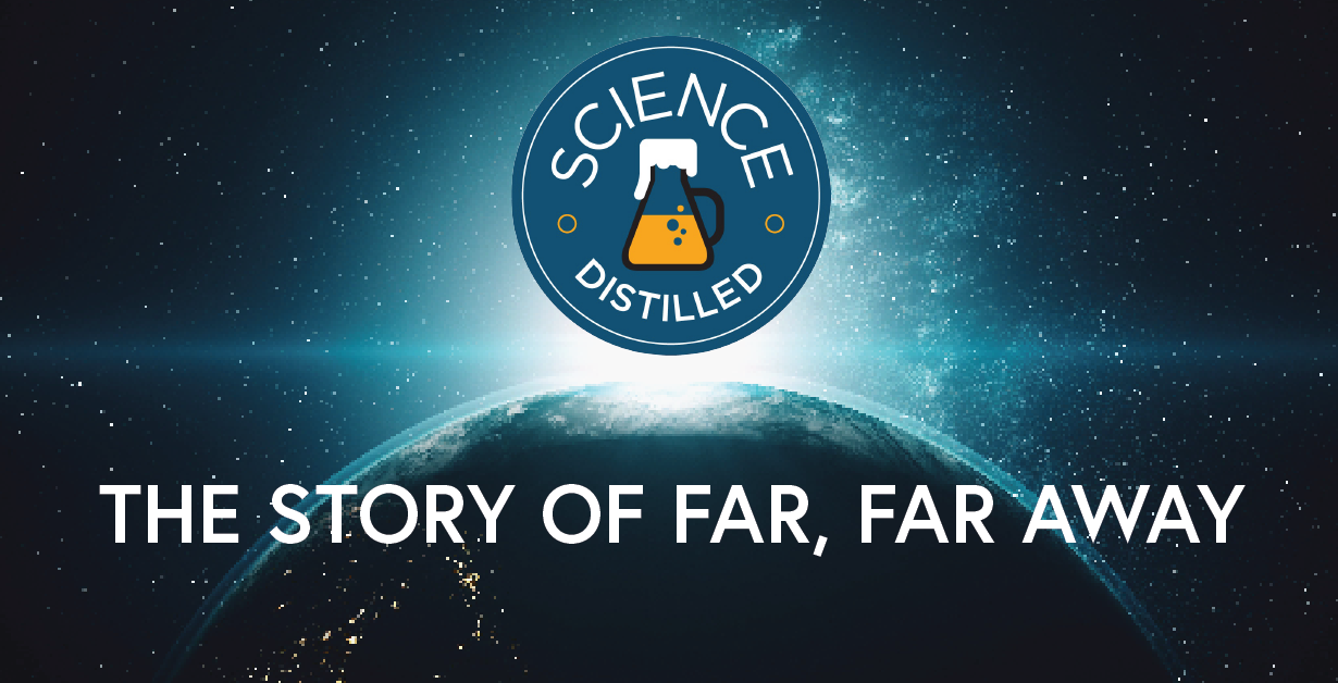 MicrosoftTeams-image Science Distilled logo in space: The Story of Far, Far Away.