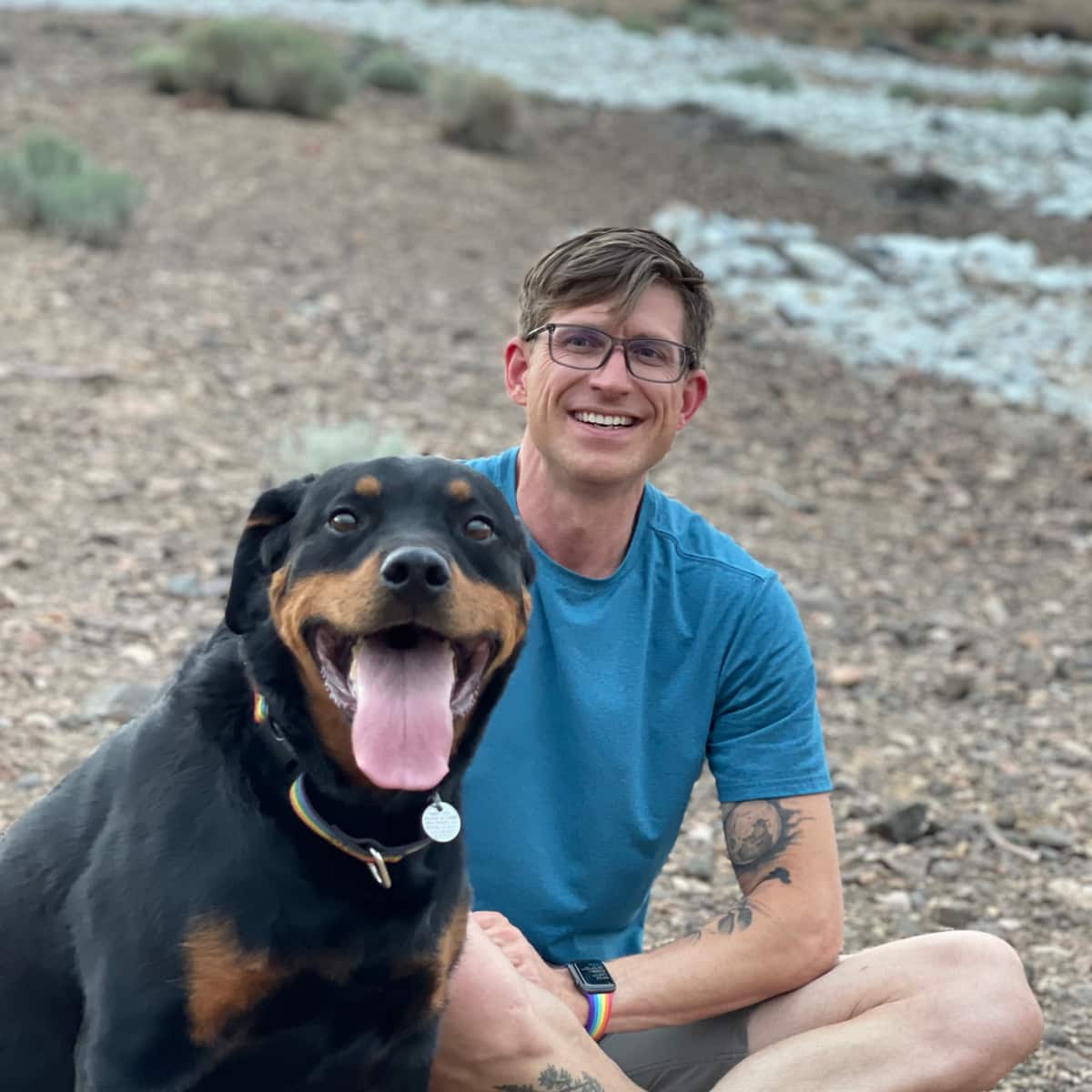 NIck-and-Simon Nick-and-dog-Simon