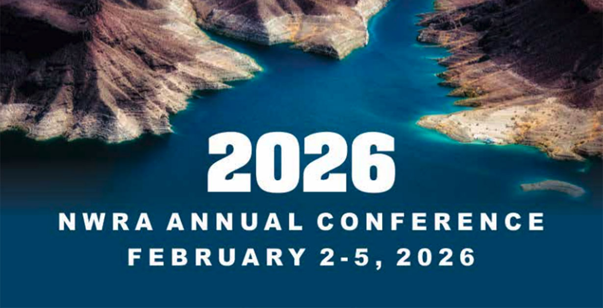 2026 NWRA Annual Conference February 2-5, 2026 over an image of a reservoir.