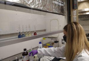 Paulina in ACG Lab