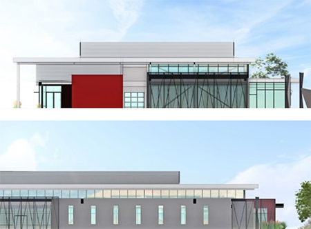 Screenshot Rendering of each side of the building.