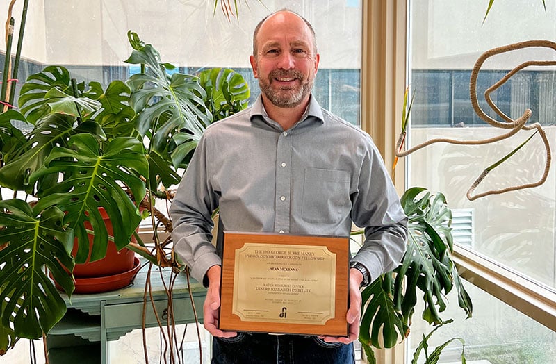 Sean-McKenna-Maxey-Fellowship sean mckenna holds maxey fellowship plaque