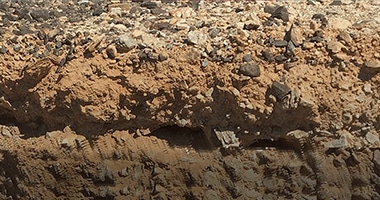close up of soil and rocks