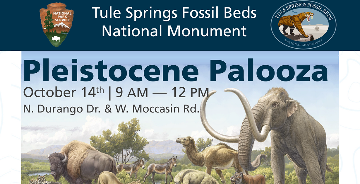 Graphic for Pleistocene Palooza at Tule Springs Fossil Beds National Monument