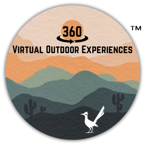 360 Virtual Outdoor Experiences with roadrunner mascot